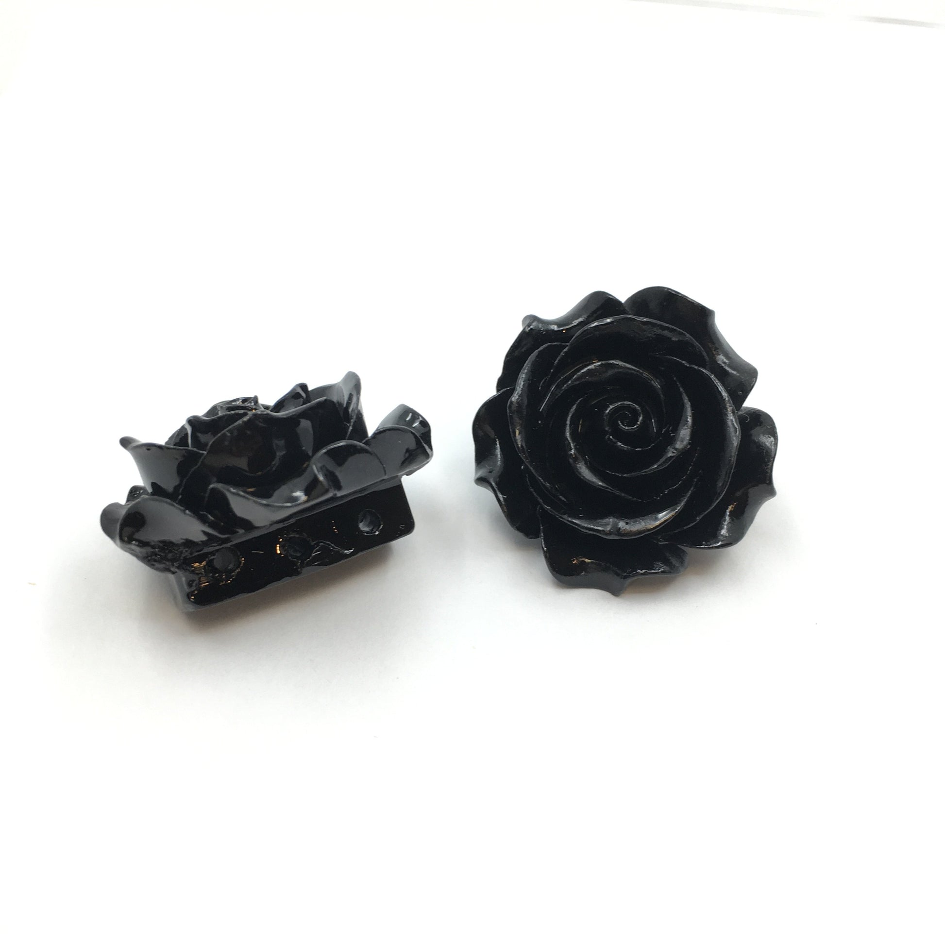 Black Rose Resin Bead | Bellaire Wholesale