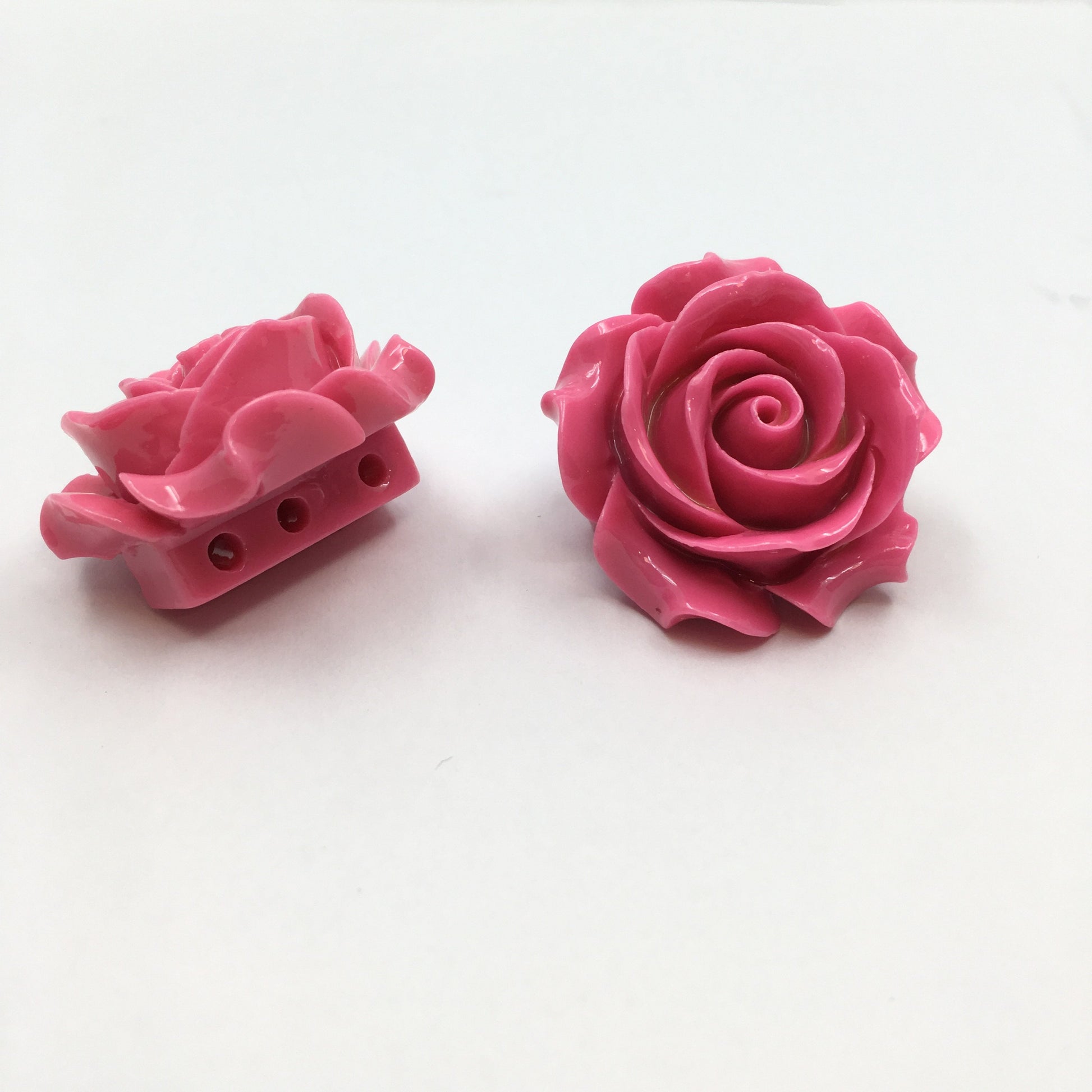 Pink Rose Resin Bead | Bellaire Wholesale
