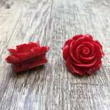 Red Rose Resin Bead | Bellaire Wholesale