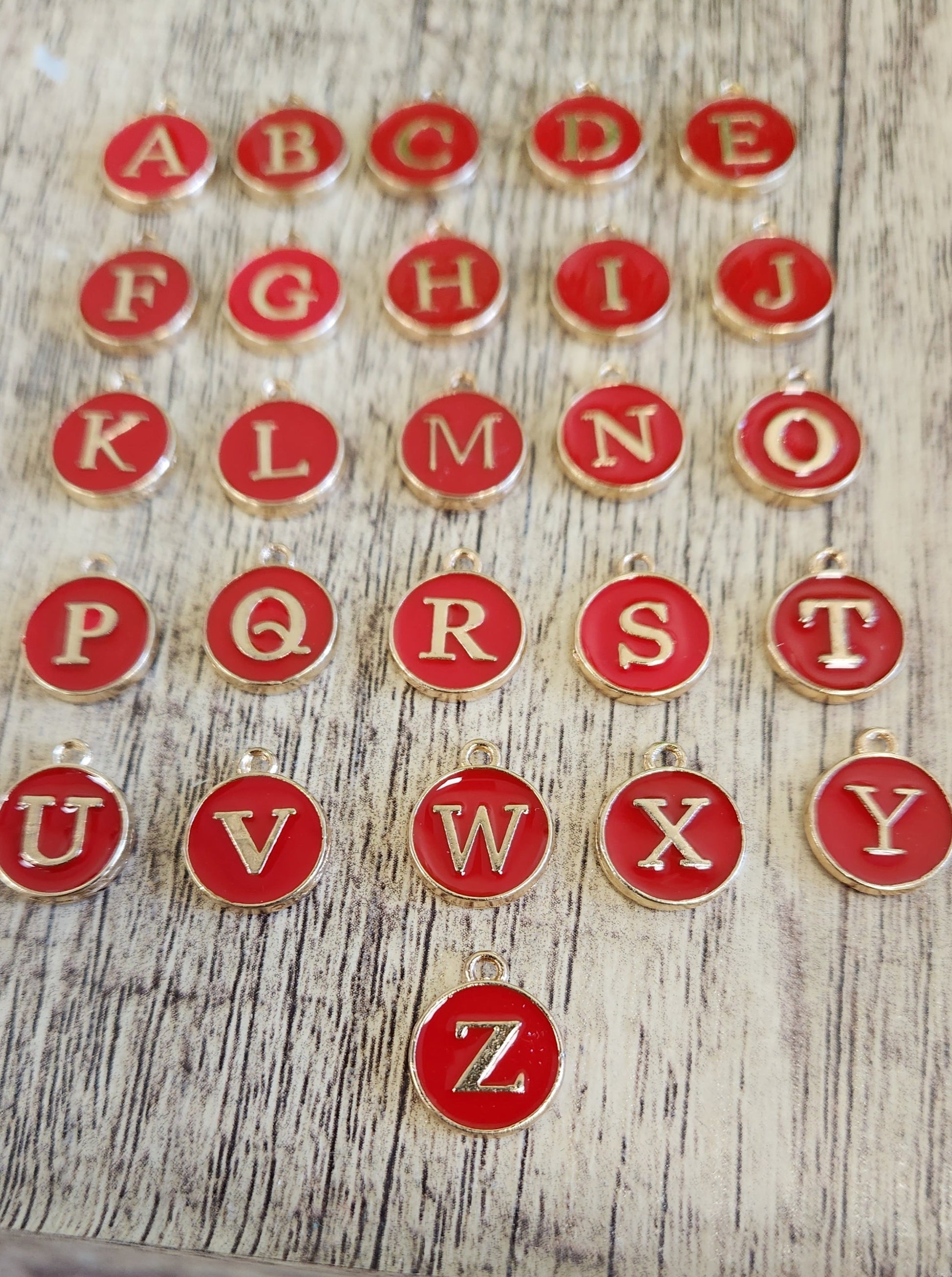 Initial Letter Charm, Enamel Letters | Bellaire Wholesale