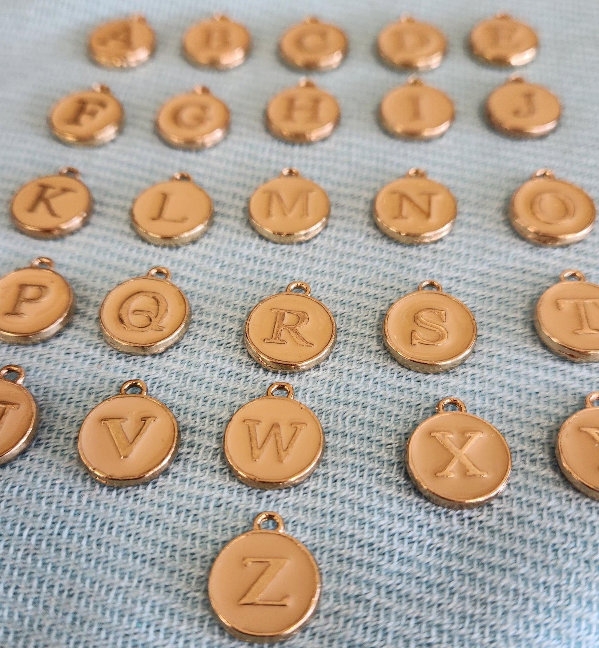 Initial Letter Charm, Enamel Letters | Bellaire Wholesale