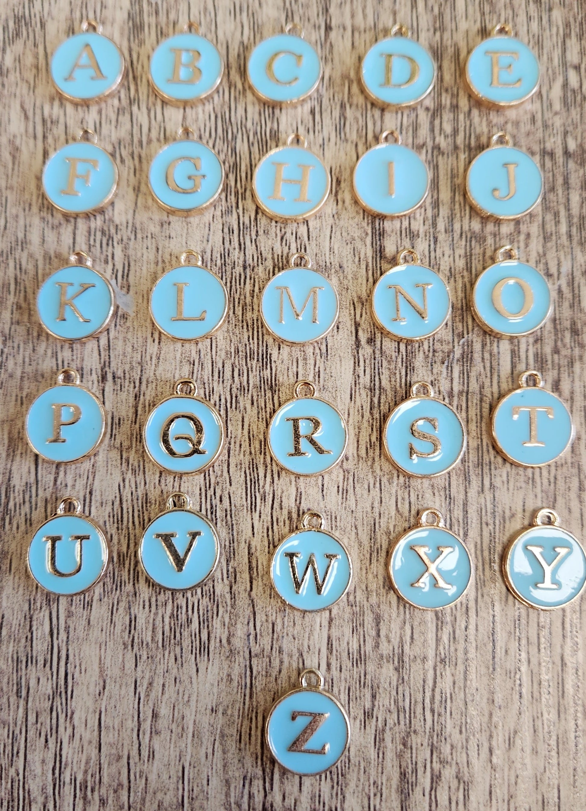 Initial Letter Charm, Enamel Letters | Bellaire Wholesale