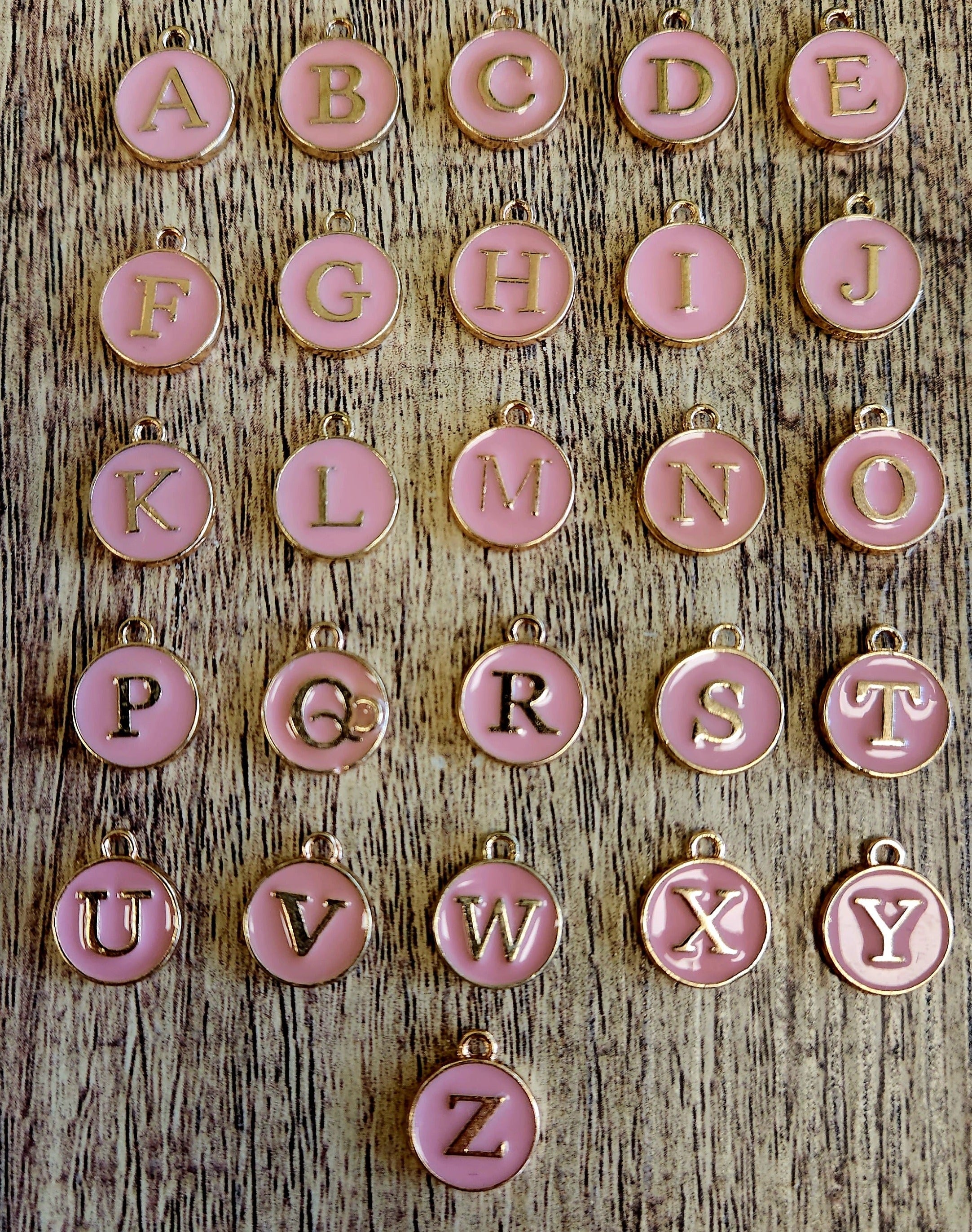 Initial Letter Charm, Enamel Letters | Bellaire Wholesale