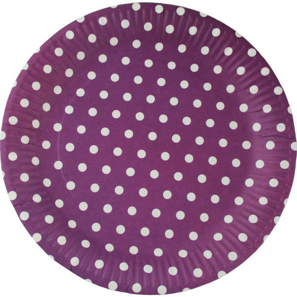 Party paper Plates, Purple | Bellaire Wholesale