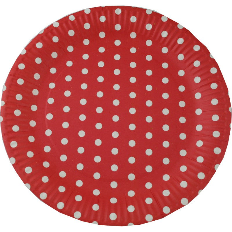 Party Paper Plates, Red | Bellaire Wholesale