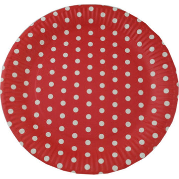 Party Paper Plates, Red | Bellaire Wholesale
