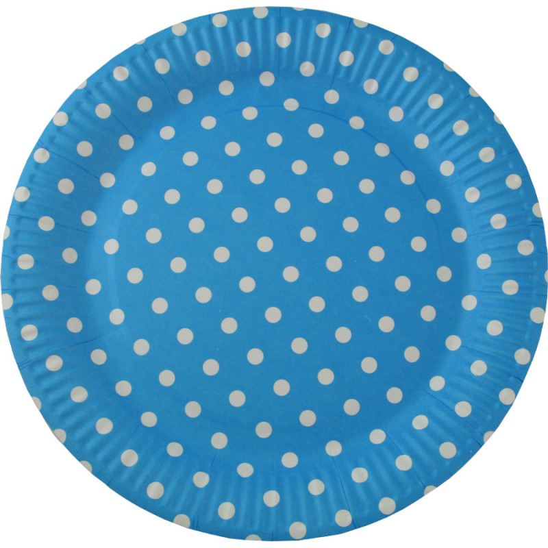Party Paper Plates, Blue | Bellaire Wholesale