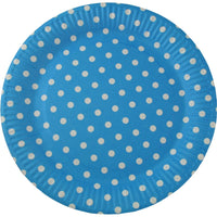 Party Paper Plates, Blue | Bellaire Wholesale