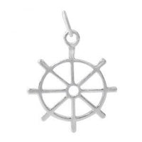 Sterling Silver Ship Wheel Charm | Bellaire Wholesale