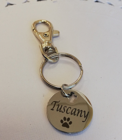 Personalized Pet Name Custom Keychain | Bellaire Wholesale