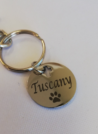 Personalized Pet Name Custom Keychain | Bellaire Wholesale