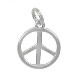Sterling Silver Peace Symbol Charm | Bellaire Wholesale