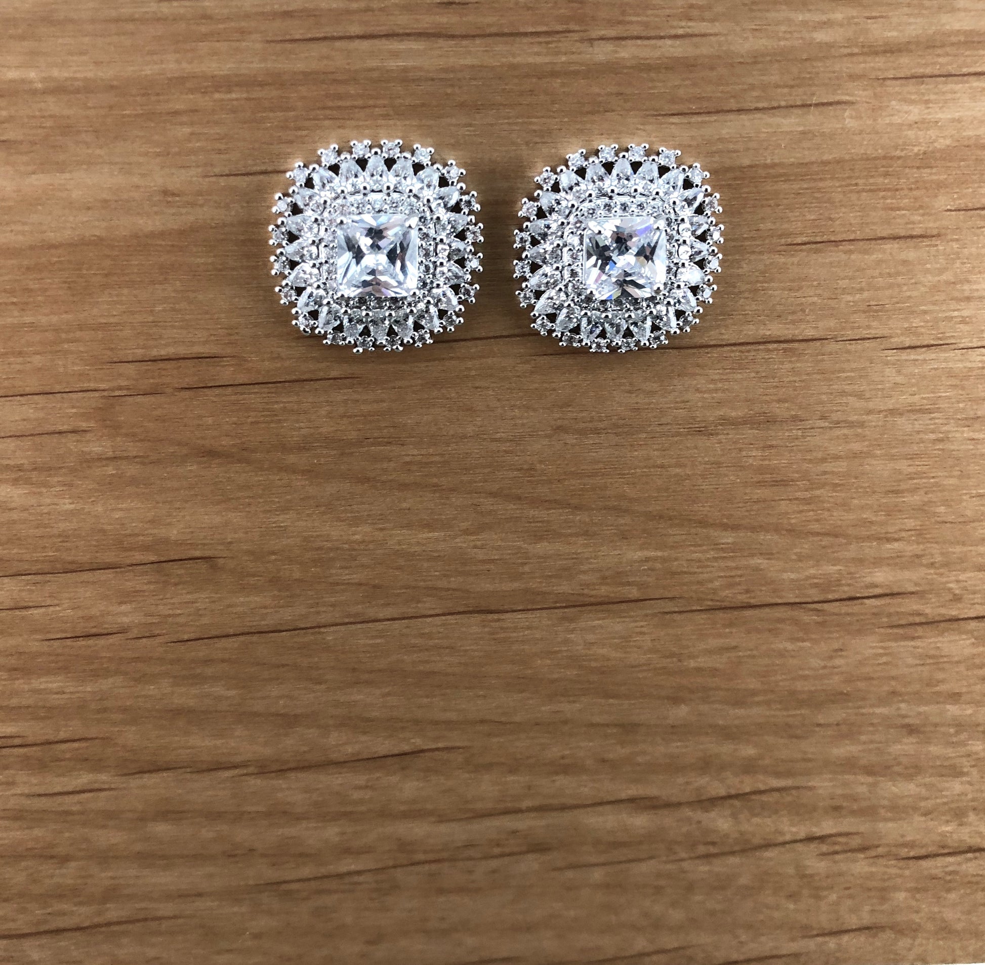 Bridal Cubic Zirconia Earrings, 18K Plated | Bellaire Wholesale