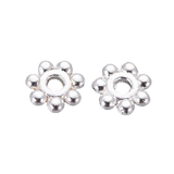 5mm Alloy Silver Plated Daisy Spacers | Bellaire Wholesale