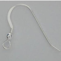 925 Shiny Simple Fish Hook Ear Wire | Bellaire Wholesale
