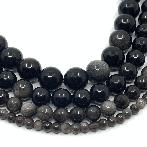 Silver Obsidian beads | Bellaire Wholesale
