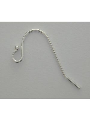 925 Shiny Ball End Fish Hook Earwire | Bellaire Wholesale