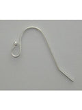 925 Shiny Ball End Fish Hook Earwire | Bellaire Wholesale