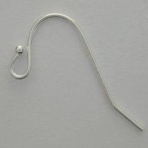 925 Shiny Ball End Fish Hook Earwire | Bellaire Wholesale