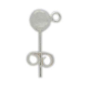 925 Shiny Ball Stud Earring with loop | Bellaire Wholesale