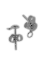 925 Button Stud with Loop 4mm, Earwire | Bellaire Wholesale