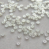 5mm Alloy Silver Plated Daisy Spacers | Bellaire Wholesale