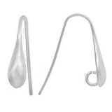 925 Smooth Teardrop shape Earwire Pair | Bellaire Wholesale