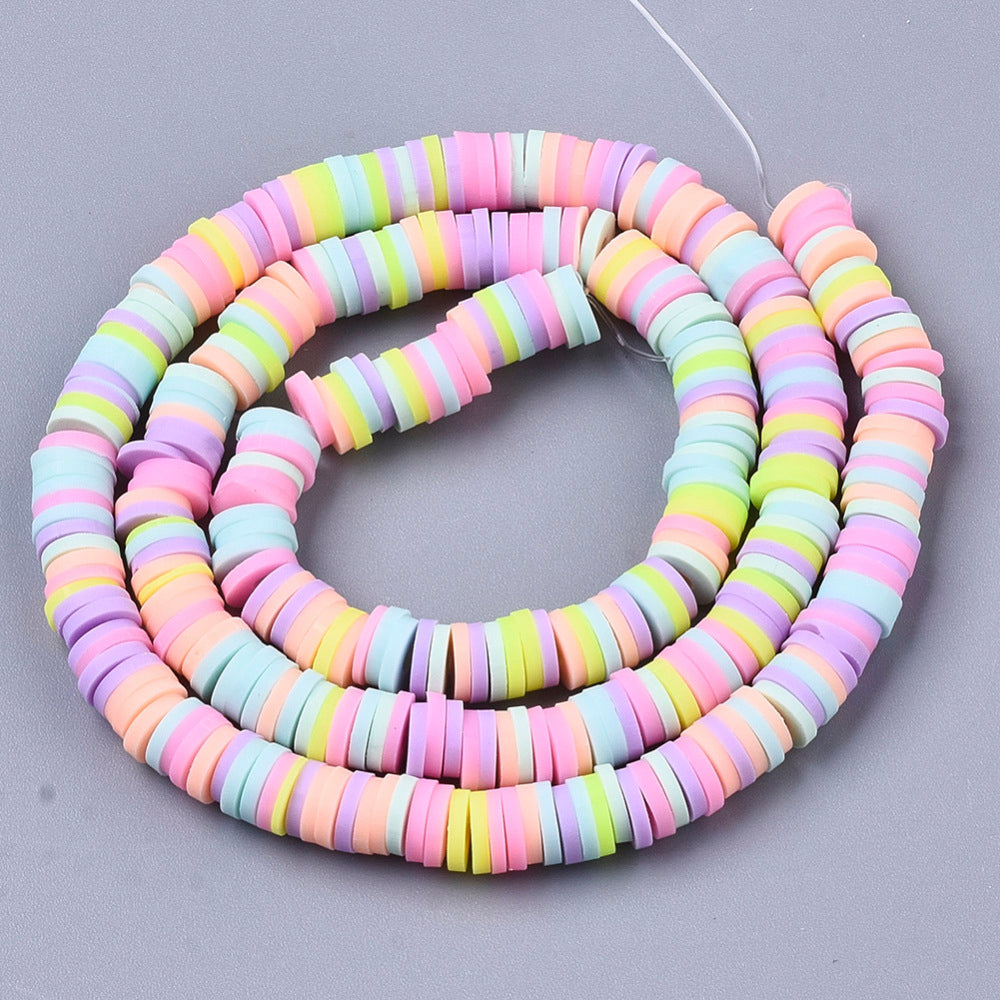 8mm Multi Colored Heishi Beads | Bellaire Wholesale
