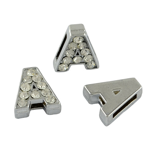 Alloy CZ Slider Letters, Charm Letters | Bellaire Wholesale