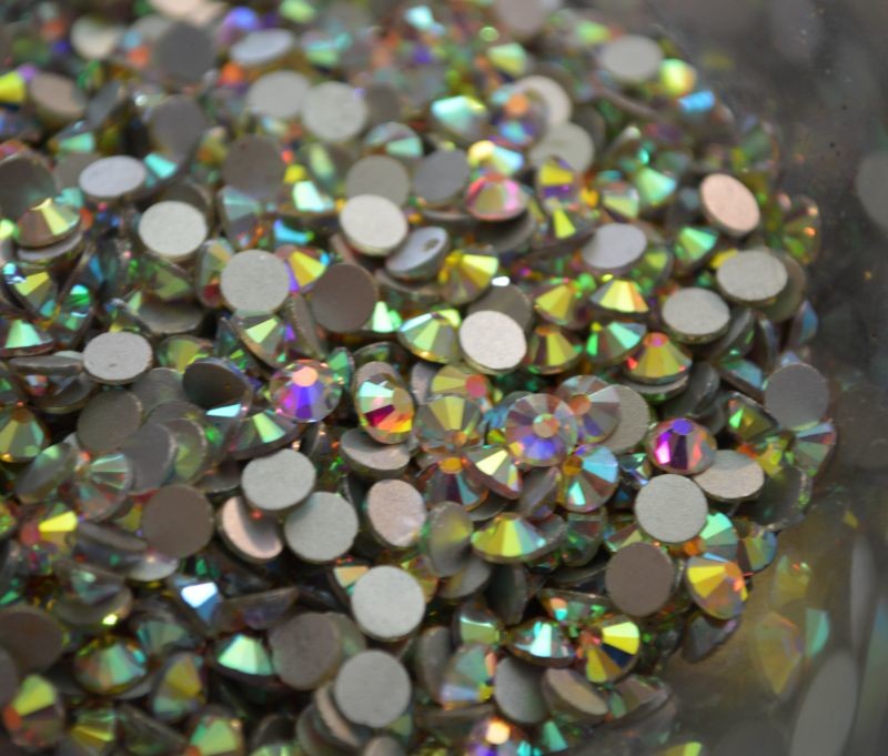 Sparkly SS20 Flatback Crystal, Clear AB | Bellaire Wholesale