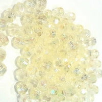 Acrylic Loose Bead, Ivory AB | Bellaire Wholesale
