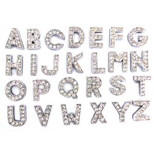 Alloy CZ Slider Letters, Charm Letters | Bellaire Wholesale