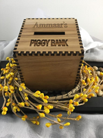 Personalized Wooden Piggy Bank | Bellaire Wholesale