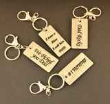 Father's Day Key Chain Personalized Tag | Bellaire Wholesale