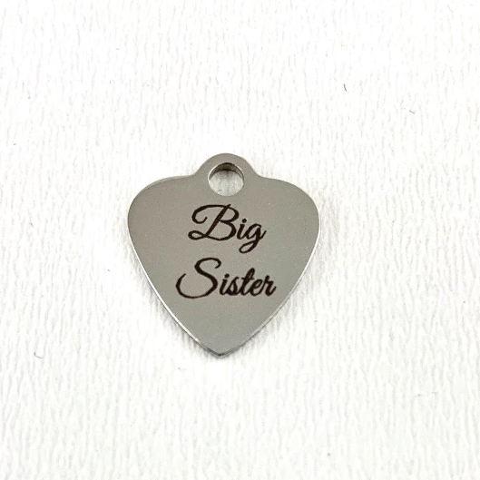 Big Sister Engraved Charm | Bellaire Wholesale