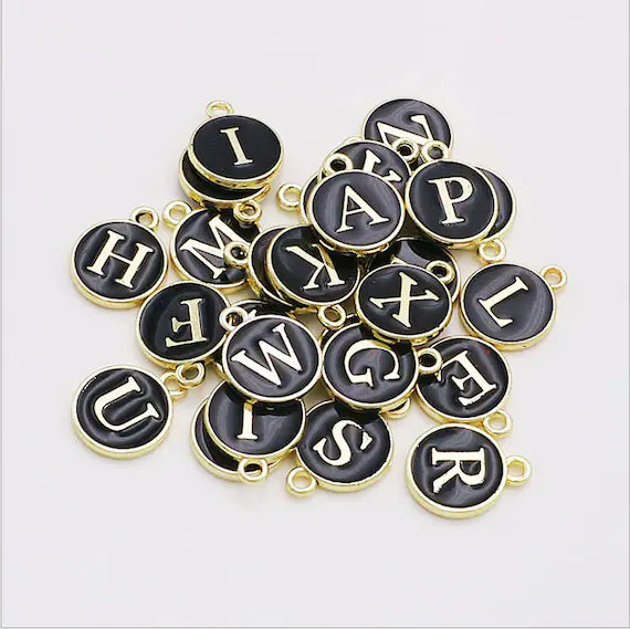 Initial Letter Charm, Enamel Letters | Bellaire Wholesale