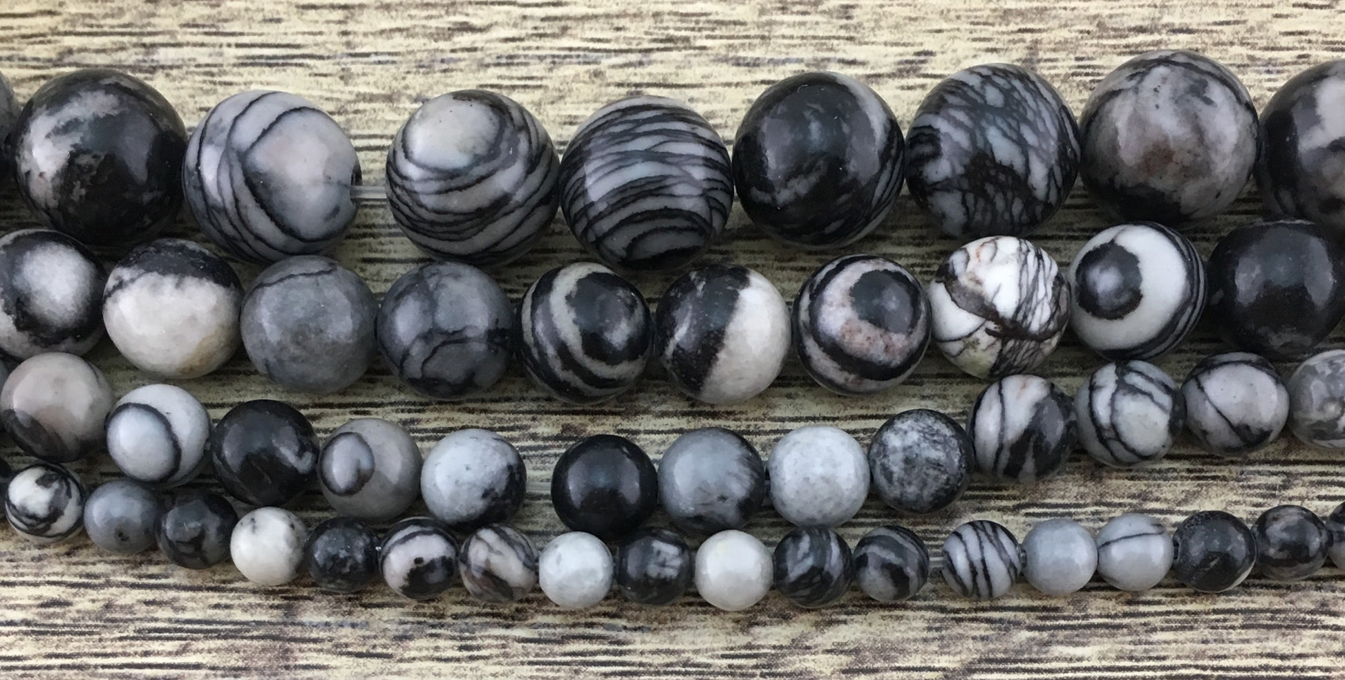 10mm Black Stone Beads | Bellaire Wholesale
