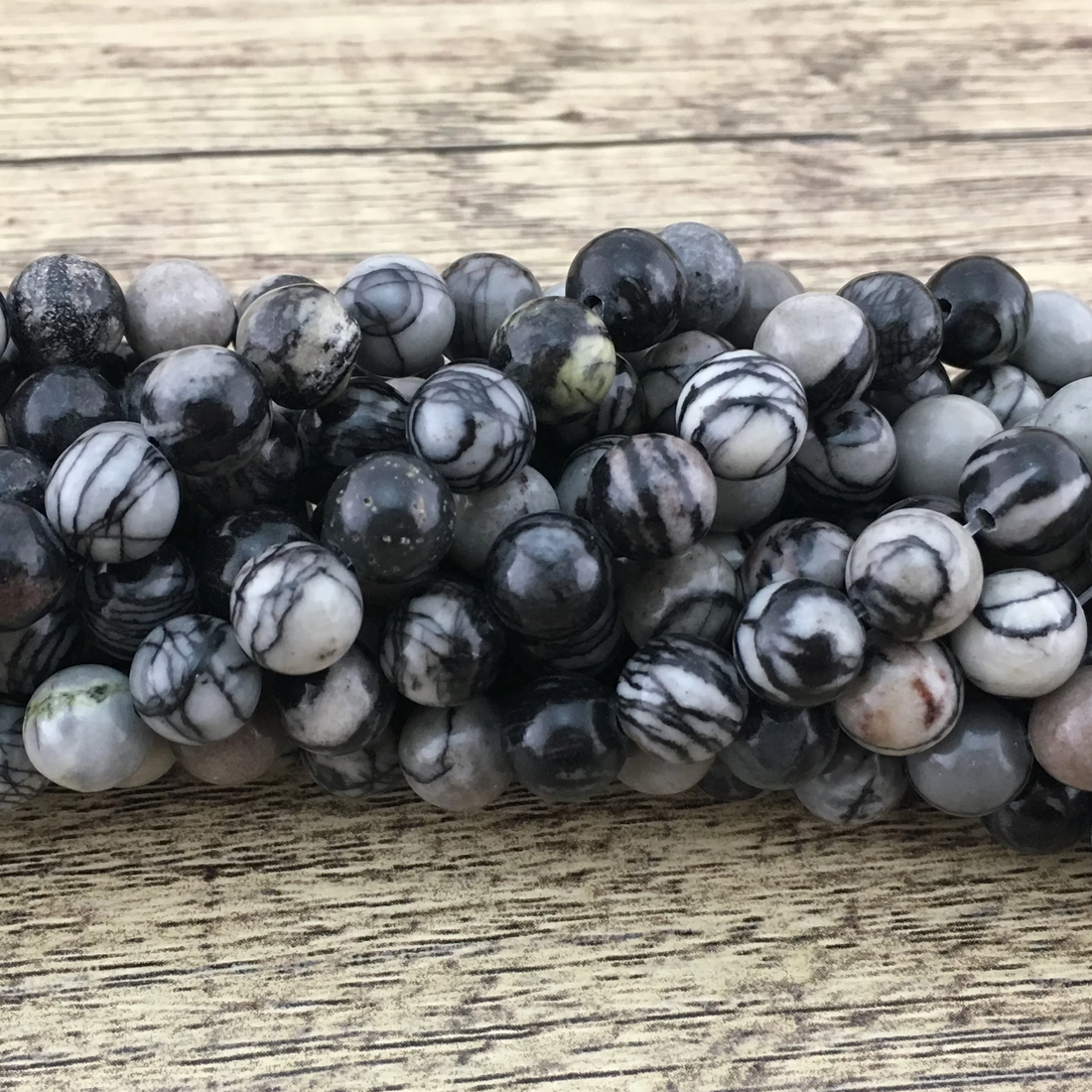 4mm Black Stone Beads | Bellaire Wholesale