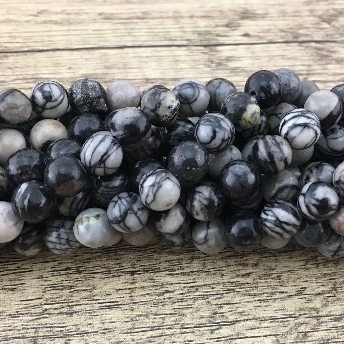 10mm Black Stone Beads | Bellaire Wholesale