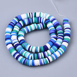 6mm Blue and White Heishi Beads | Bellaire Wholesale