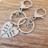 Personalized Broken Heart Laser Engraved Charms | Bellaire Wholesale