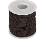 Elastic Cord 0.8mm Thick, 10 yard Roll, Brown | Bellaire Wholesale