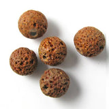 10mm Brown Lava Bead | Bellaire Wholesale