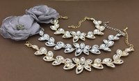 Floral Theme Designer Gold Bridal Bracelet | Bellaire Wholesale