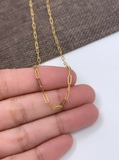 14k Gold Filled Paper Clip Chain | Bellaire Wholesale