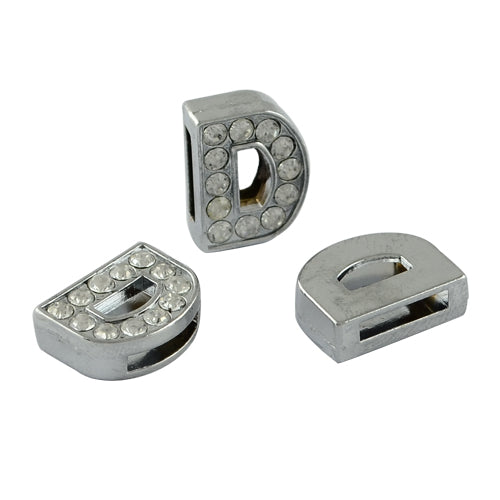 Alloy CZ Slider Letters, Charm Letters | Bellaire Wholesale