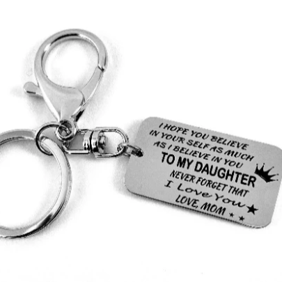 Believe in Yourself Rectangle Engraved Charm | Bellaire Wholesale