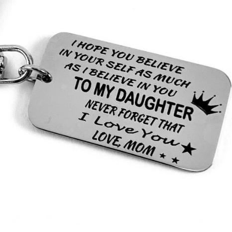 Believe in Yourself Rectangle Engraved Charm | Bellaire Wholesale
