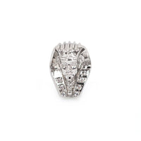 CZ Micro Pave Bead Silver Egyptian Head Bead | Bellaire Wholesale