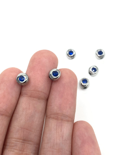 Stainless Steel Evil Eye Bead | Bellaire Wholesale